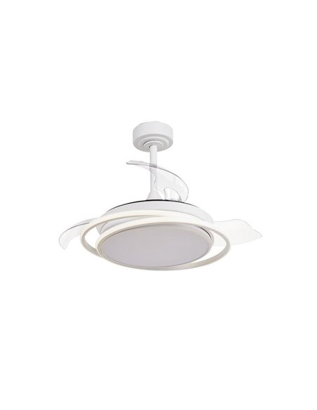 Ventilador de techo LED ANTILA MINI blanco, 40W 4000 Lm CCT