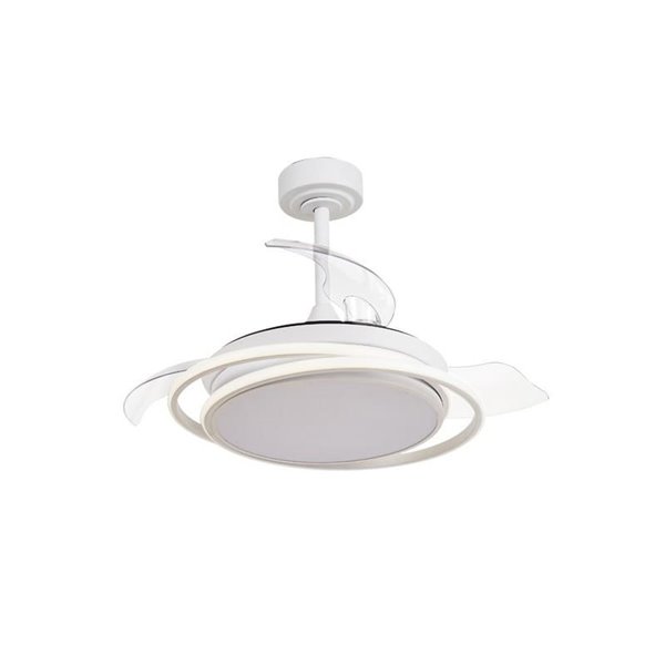 Ventilador de techo LED ANTILA MINI blanco, 40W 4000 Lm CCT
