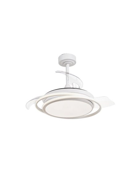 Ventilador de techo LED ANTILA MINI blanco, 40W 4000 Lm CCT