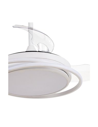 Ventilador de techo LED ANTILA MINI blanco, 40W 4000 Lm CCT