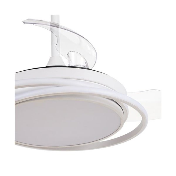 Ventilador de techo LED ANTILA MINI blanco, 40W 4000 Lm CCT