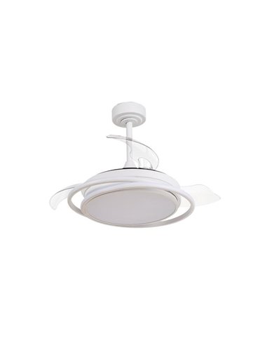 Ventilador de techo LED ANTILA MINI blanco, 40W 4000 Lm CCT
