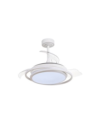 Ventilador de techo LED ANTILA MINI blanco, 40W 4000 Lm CCT