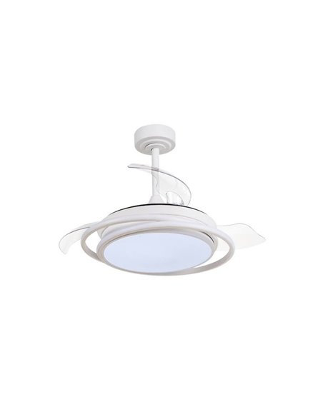 Ventilador de techo LED ANTILA MINI blanco, 40W 4000 Lm CCT