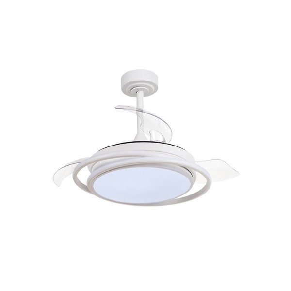 Ventilador de techo LED ANTILA MINI blanco, 40W 4000 Lm CCT