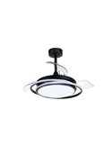 Ventilador de techo LED ANTILA MINI negro, 40W 4000 Lm CCT