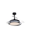 Ventilador de techo LED ANTILA MINI negro, 40W 4000 Lm CCT