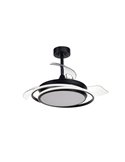 Ventilador de techo LED ANTILA MINI negro, 40W 4000 Lm CCT