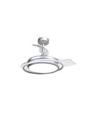 Ventilador de techo LED ANTILA MINI plata, 40W 4000 Lm CCT