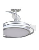 Ventilador de techo LED ANTILA MINI plata, 40W 4000 Lm CCT