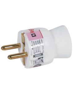 lavija 2P+T 16A Blanca con Salida Recta y Cabezal Móvil – Compacta y Segura 050187  Legrand