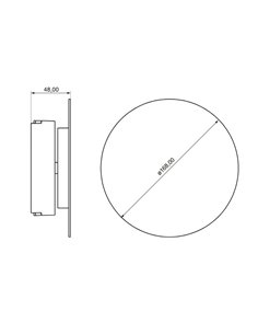 Wall Washer 9W para LIMBO, 120º preto, 3000K ou CTT regulável 2