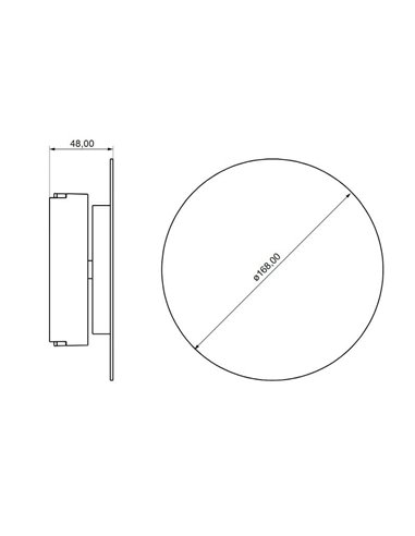 Lèche-mur 9 W pour LIMBO, 120 ° noir, 3 000 K ou CTT à intensité variable