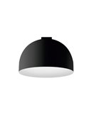 Luminaria semi esfera de carril LIMBO, 18W blanco cálido 3000K, 90º negro
