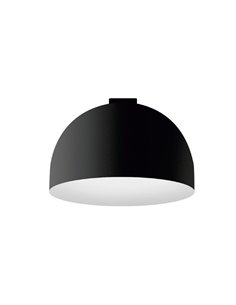 Luminaria semi esfera de carril LIMBO, 18W blanco cálido 3000K, 90º negro