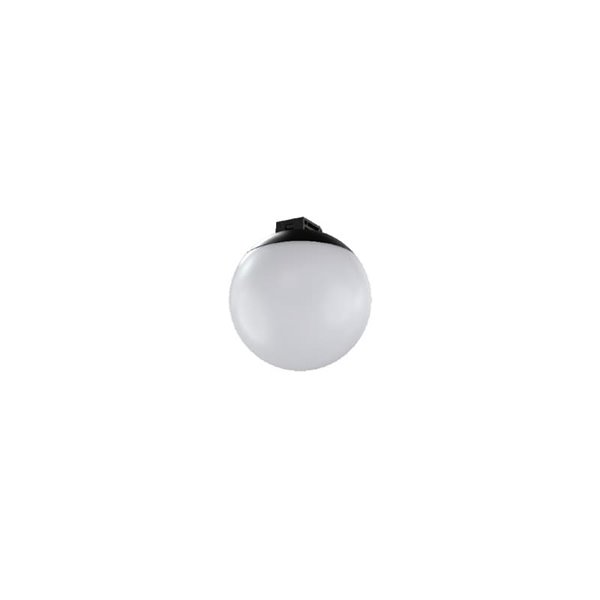 Luminária globo para calha LIMBO, 6W branco quente 3000K 120º preto