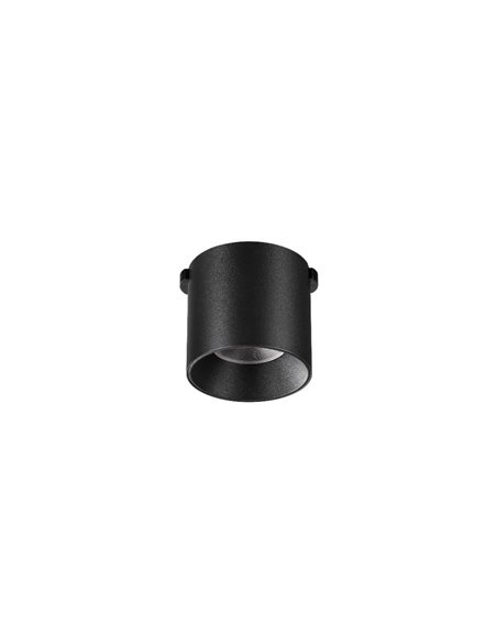 Foco superficie para carril LIMBO 6W, 24º negro, 3000K o Regulable CTT