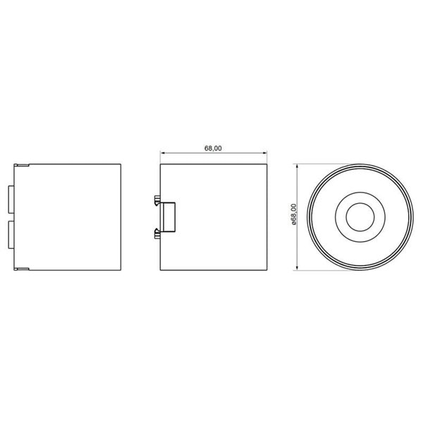 Spot de surface pour rail LIMBO 6W, 24º noir, 3000K ou Dimmable CTT