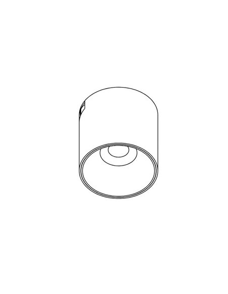 Foco superficie para carril LIMBO 6W, 24º negro, 3000K o Regulable CTT