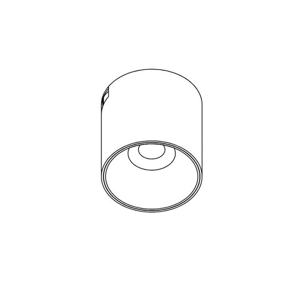 Spot de superfície para calha LIMBO 6W, 24º preto, 3000K ou CTT regulável