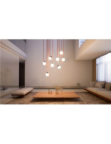 Luminaria Globo para carril LIMBO, 6W blanco cálido3000K 120º negro
