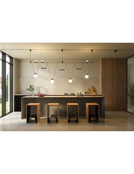 Wall Washer 9W para LIMBO, 120º preto, 3000K ou CTT regulável