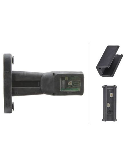 HELLA 2XS 011 768-001 Luz de LED de folga – 12/24 V – IP6K9K – ECE/ADR – Montagem lateral Guillen, Kogel, Krone, Lamberet e Leci