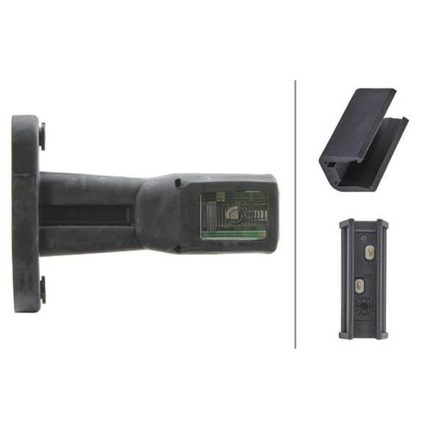 Feu d'encombrement LED HELLA 2XS 011 768-001 – 12/24 V – IP6K9K – ECE/ADR – Montage latéral Guillen, Kogel, Krone, Lamberet et L