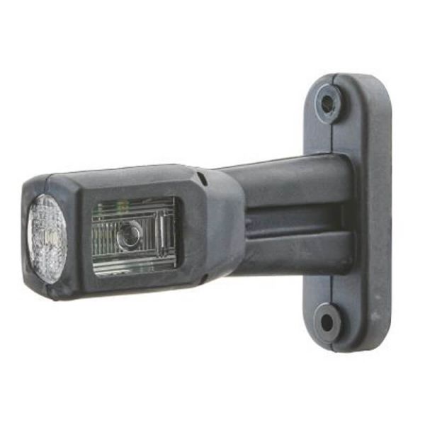 Feu d'encombrement LED HELLA 2XS 011 768-001 – 12/24 V – IP6K9K – ECE/ADR – Montage latéral Guillen, Kogel, Krone, Lamberet et L