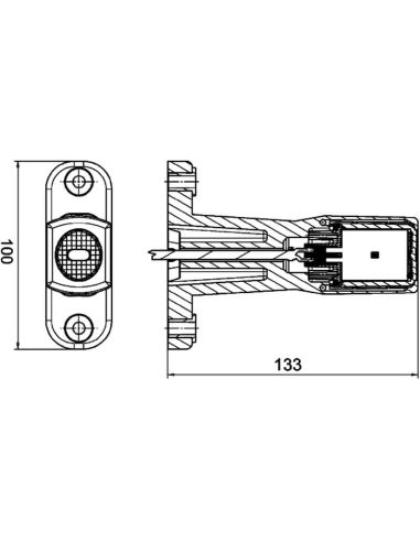 Feu d'encombrement LED HELLA 2XS 011...