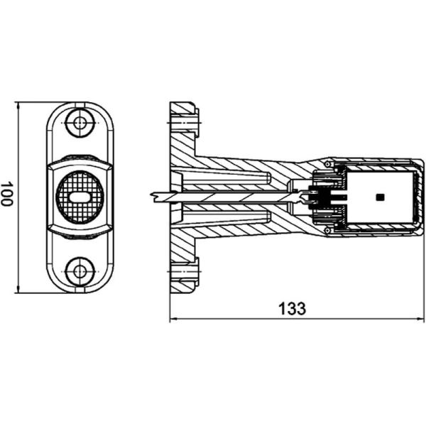 Feu d'encombrement LED HELLA 2XS 011...