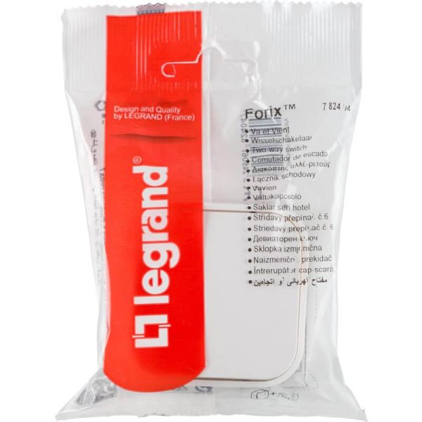 Enchufe de Pared Legrand 782420 – 1 Toma Schuko con Placa – Color Blanco 782404 Legrand