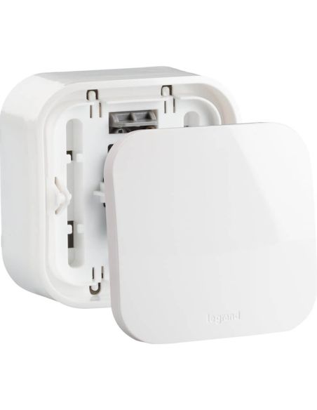 Prise murale Legrand 782420 – 1 prise Schuko avec plaque – Blanc 782404 Legrand