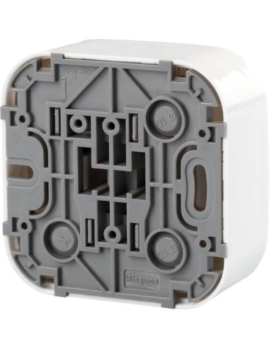 Trasera de Enchufe de Pared Legrand 782420 – 1 Toma Schuko con Placa – Color Blanco 782404 Legrand