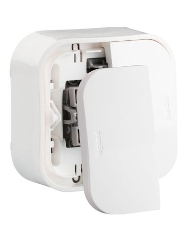 Legrand 782406 Interruptor Duplo – Encastrado, Branco, 2 Mecanismos – 64x64 mm