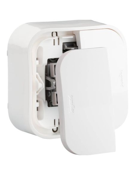 Interruptor Doble Legrand 782406 – Empotrado, Blanco, 2 Mecanismos – 64x64 mm