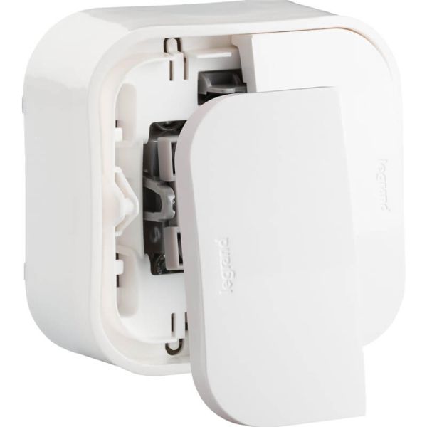 Interrupteur double Legrand 782406 – Encastré, blanc, 2 mécanismes – 64 x 64 mm