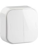 Interruptor Doble Legrand 782406 – Empotrado, Blanco, 2 Mecanismos – 64x64 mm