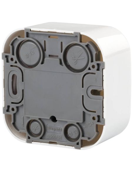 Trasera de Toma de Televisión Legrand Forix – Montaje en Superficie – Conector Macho 9.52 mm – Blanco IP21 782415 Legrand
