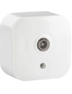 Toma de Televisión Legrand Forix – Montaje en Superficie – Conector Macho 9.52 mm – Blanco IP21 782415 Legrand