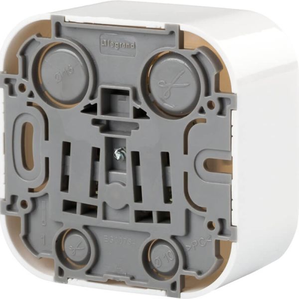 Trasera Enchufe de Pared Legrand 782420 – 1 Toma Schuko – Superficie – Blanco Legrand