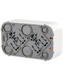 Trasera de Enchufe de Pared Doble Legrand Forix – 2 Tomas Schuko – Montaje en Superficie – Blanco