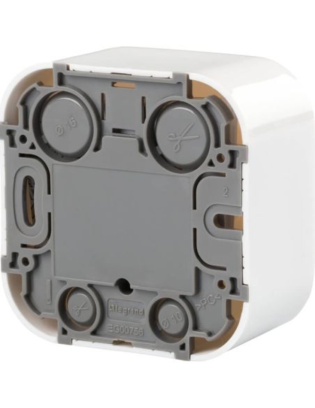 Legrand Forix RJ45 Cat 5E UTP Network Socket Painel Traseiro – IP21 – Montagem em Superfície – Branco 782424