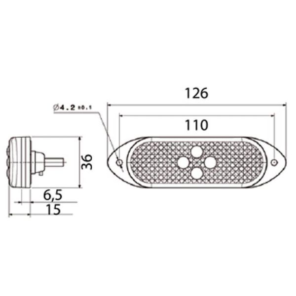 Vorderlich LED Positionslicht – 24V...