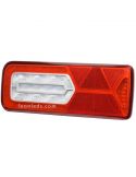 Lanterna traseira LED LC12 original com triângulo | Iluminação LeonLeds