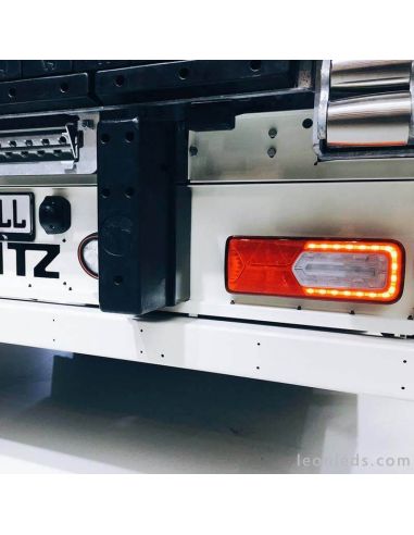 Lanterna traseira LED LC12 original com triângulo | Iluminação LeonLeds