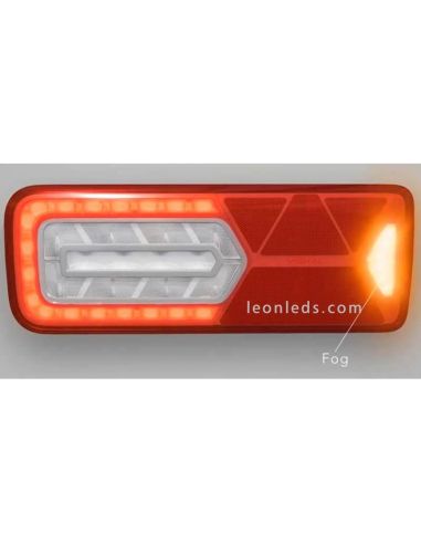 Lanterna traseira LED LC12 original com triângulo | Iluminação LeonLeds