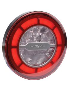 Lanterna traseira LED Vignal LCR19 com conectores e resistor adicionais – 24 V – IP69K – OEM Schmitz e Ferruz 213010