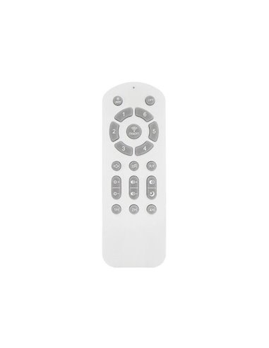 Ventilador LED STEL MINI blanco con palas madera, 20W 1900Lm CCT Dim, Ø92cm