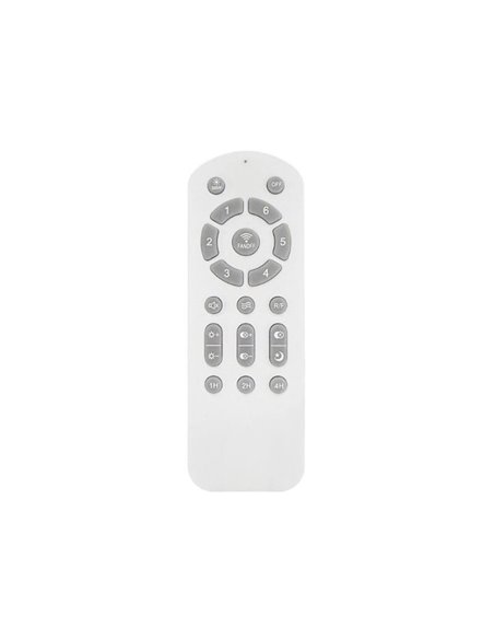 Ventilador LED STEL MINI blanco con palas madera, 20W 1900Lm CCT Dim, Ø92cm